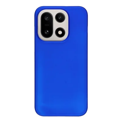 Voor OnePlus 15 5G hoesje Hard PC Stootvrij Frosted minimalistisch telefoonhoesje - Marineblauw