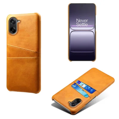 Für OnePlus Nord CE5 5G / Ace 5 Racing 5G Hülle Dual-Kartensteckplätze PU-Leder + Hartplastik-Handyhülle - Orange