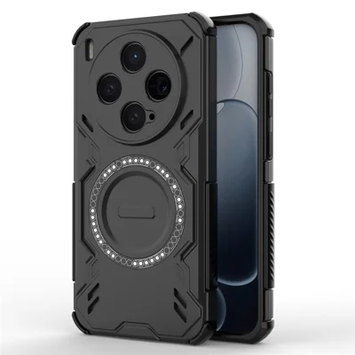 Funda magnética para vivo X300 5G Butterfly Armor Hollow Heat Dissipation PC + TPU - Negro