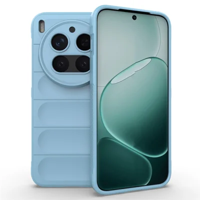 For vivo X300 Pro 5G Case Anti-Drop Soft TPU Rugged Phone Back Cover - Baby Blue