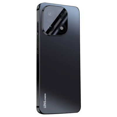 Étui pour OnePlus 15 5G en acrylique + TPU + métal avec cadre électrolytique anti-rayures - Noir