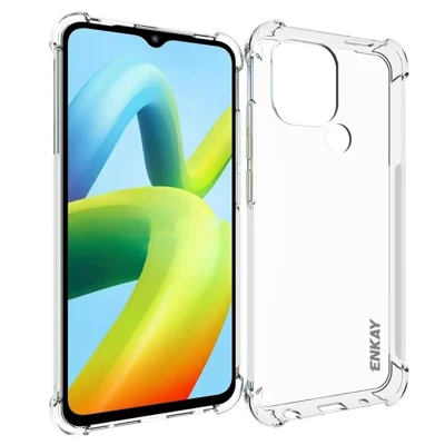 ENKAY HAT PRINCE Custodia Spessa Antiurto Trasparente in TPU per Xiaomi Redmi A1+ 4G / A2+ 4G / Poco C50 4G con Bordo Antiscivolo