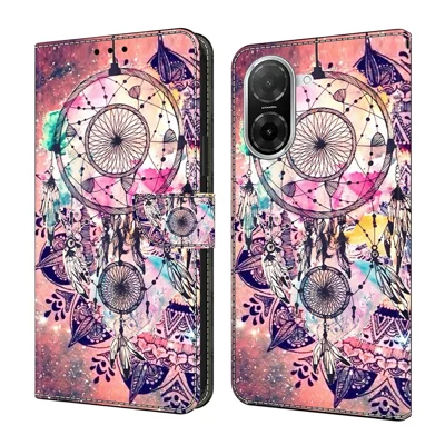 For Xiaomi Redmi A5 NFC (EU) (173.45mm) Wallet Case Pattern Printing Stand Leather Flip Phone Cover - Wind Chime