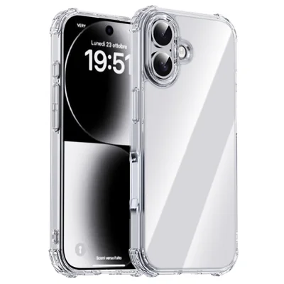 Étui IPAKY pour iPhone 17 Coque Transparente Antichoc à Quatre Coins Housse Arrière de Téléphone
