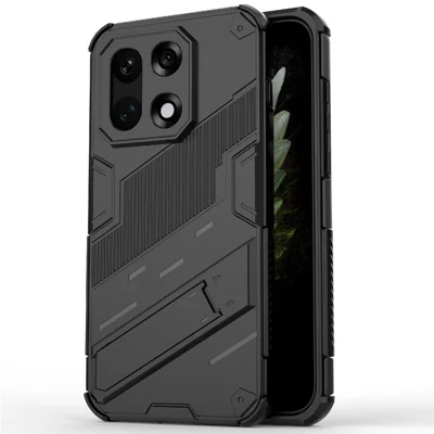 Étui pour OnePlus 15 5G PC + TPU Antichoc avec Support - Noir