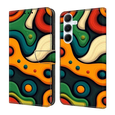 For Samsung Galaxy A16 5G  /  4G Case Foldable Stand Wallet Pattern Printing PU Leather Flip Phone Cover - Painted