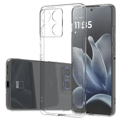 غطاء خلفي لهاتف Motorola Edge 70 5G، غطاء شفاف رفيع جدًا مصنوع من مادة TPU مرنة