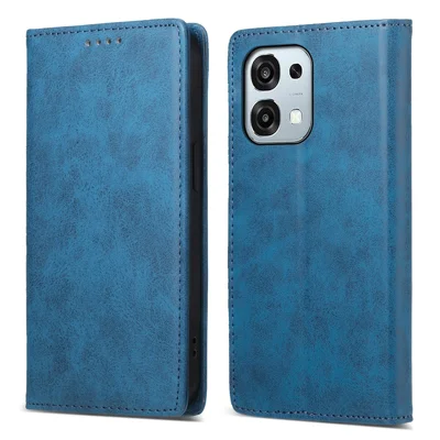 Wallet Case For Oppo F31 5G  /  A6 Pro 5G  /  A6 Pro 4G RFID Blocking PU Leather Phone Cover - Blue