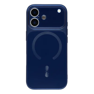 Hoesje voor iPhone 17 Compatibel met MagSafe Anti-Kras TPU + PC Telefoonhoesje - Blauw