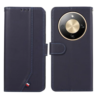 Per Honor X9d 5G / Magic8 Lite 5G Custodia RFID Blocking Flip Custodia in Pelle - Blu