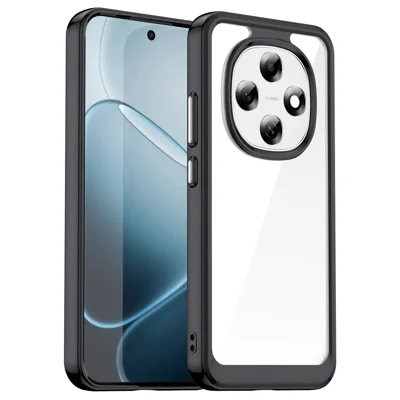 For Oppo F31 Pro 5G Case TPU + Acrylic Protective Clear Phone Cover - Black