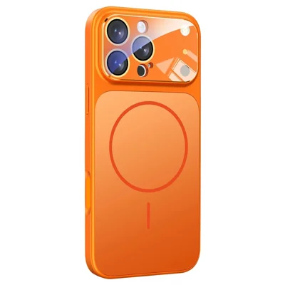 Bulk Purchasing For iPhone 17 Pro Case Compatible with MagSafe TPU + PC Phone Cover with Glass Lens Film - Orange