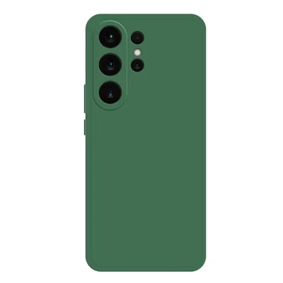 Funda TPU para Samsung Galaxy S26 Ultra, protección con borde recto - Verde medianoche