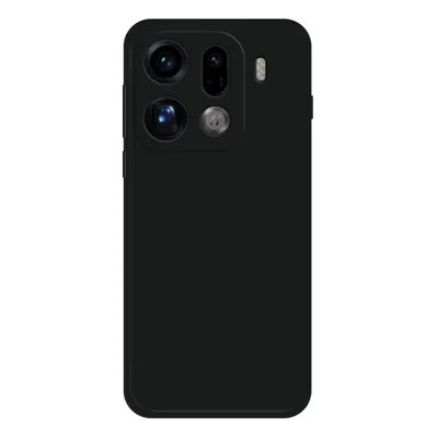 För Oppo Find X9 Pro 5G TPU-fodral Raka kanter Skyddsfodral för mobiltelefon - Svart