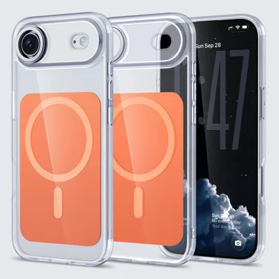 iPhone Air Case Skin-touch Acryl + TPU Hülle kompatibel mit MagSafe - Orange