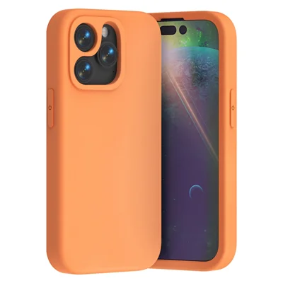 Für iPhone 13 Pro Hülle stoßfest EVA Handy-Rückenschale - Orange
