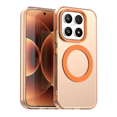 Per Xiaomi 17 Custodia Compatibile con MagSafe Antiurto Cover Posteriore Ibrida - Arancione