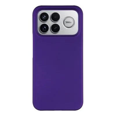 Voor Xiaomi Redmi K90 Pro Max 5G / Poco F8 Ultra hoesje Hard PC Stootvrij Frosted minimalistisch telefoonhoesje - Paars