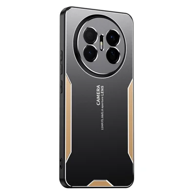For Huawei Mate 70 Air Phone Case Aluminium Alloy TPU PC Back Cover - Gold