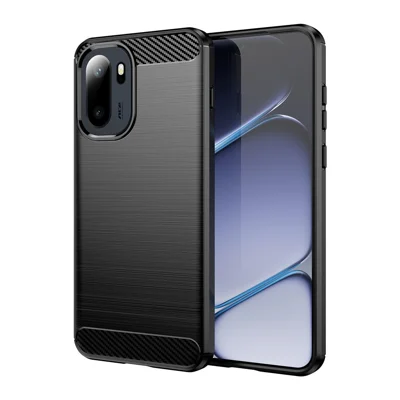 Folia chronionowa do OnePlus Ace 6 5G, ochronna obudowa z fakturą węglową, matowa - Czarny