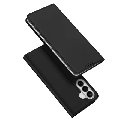 Cover per Samsung Galaxy S26 DUX DUCIS Skin Pro Series in Pelle con Supporto e Portacarte - Nero