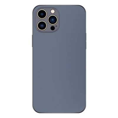 PC+TPU Cover for iPhone 13 Pro 6.1 inch, Anti-drop Electroplated Protective Cover AG Matte Phone Case - Grey