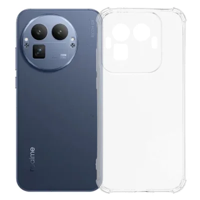 For Realme GT 8 Pro 5G Transparent TPU Case Reinforced Corners Drop-proof Phone Cover