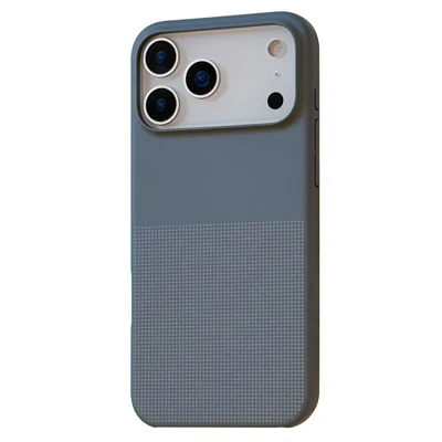 För iPhone 17 Pro Max Skal Kompatibelt med MagSafe Punktdesign Antifingeravtryck Telefonlåda - Grå