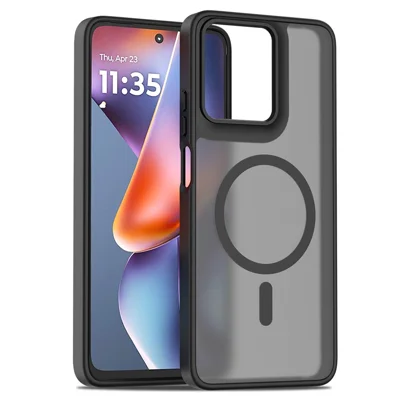 Custodia In Pelle PU Con Portafoglio E Stand Per Motorola Moto Edge 40 Pro - Marrone