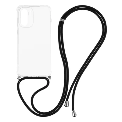 For OnePlus 15R 5G / Ace 6T 5G / Ace 6 5G Case Reinforced Corner TPU Clear Phone Cover with Lanyard