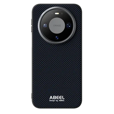 ABEEL Für Huawei Mate 80 Pro Magnetische Hülle Bedruckte PC TPU Aluminiumlegierung Ledertelefonabdeckung - Schwarz