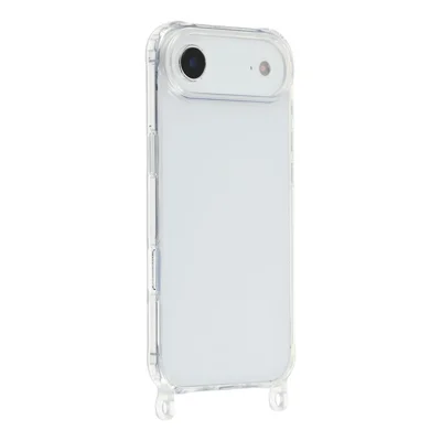 Für iPhone Air Case PC+TPU 1,5 mm Klar-Handyhülle mit Lanyard-Ösen