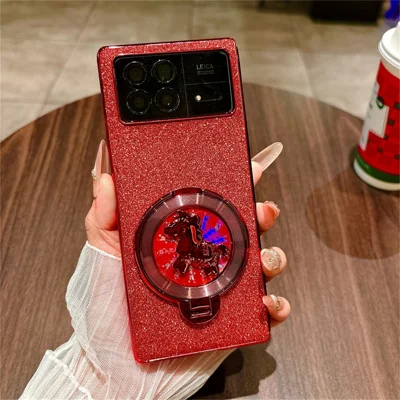Für Xiaomi Mix Fold 3 5G Hülle Karussell-Stil Drehständer Hart-PC-Handyhülle