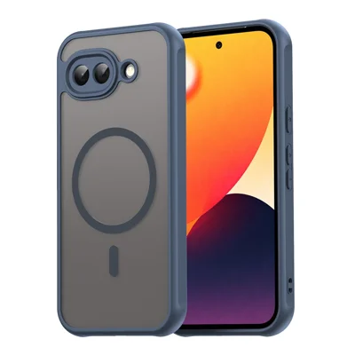 Cover magnetico per Google Pixel 10a, custodia antiurto in PC + TPU - Blu