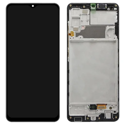 Für Samsung Galaxy A32 4G (EU Version) A325 Grade C OLED-Bildschirm und Digitizer-Baugruppe + Rahmen (ohne Logo)