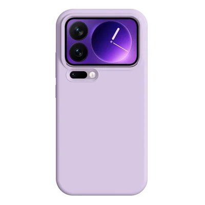 For Xiaomi 17 Pro Magnetic Case Skin-friendly Liquid Silicone + PC Phone Cover - Light Purple