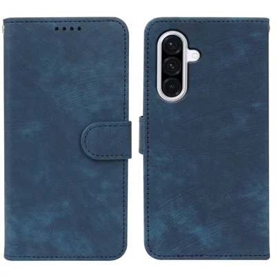 For Samsung Galaxy A37 5G Case Flip Wallet Striped Texture Leather Phone Cover - Blue
