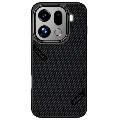 ABEEL CF-Lyocell Serie För Oppo Find X9 Pro 5G Magnetisk Fodral Mikrofiber + PC + E-TPU Mobilskal - Nr 1