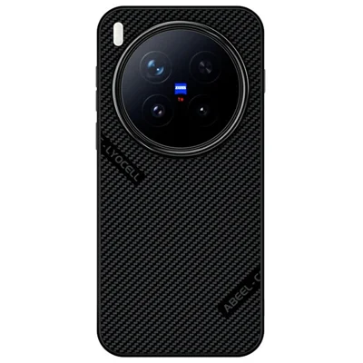 ABEEL CF-Lyocell Series For vivo X300 Pro 5G Magnetic Case Microfiber + PC + E-TPU Phone Cover - No.1