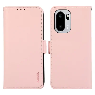 ABEEL For OnePlus 15R 5G / Ace 6T 5G / Ace 6 5G Case Leather Phone Cover with RFID Blocking Wallet - Pink