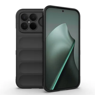 Voor Xiaomi Redmi K90 Pro Max 5G / Poco F8 Ultra hoesje Anti-val Zacht TPU Robuust Telefoon achterklep - Zwart