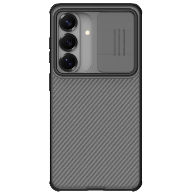 NILLKIN Camshield Pro Series For Samsung Galaxy S26 Case TPU + PC Phone Cover with Camera Slider - Transparent Black