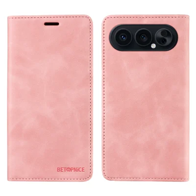 Voor Honor 500 Pro 5G / Honor 500 5G Hoesje BETOPNICE Magnetische Sluiting RFID Blokkering Portemonnee Stand Lederen Telefoonhoes - Roze
