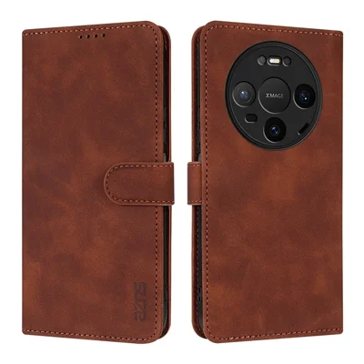 AZNS Capa para Huawei Mate 80 / Mate 80 Pro Capa Carteira em Pele PU - Castanho