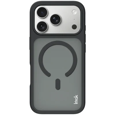 IMAK For iPhone 17 Pro Max Magnetic Case TPU + PC Protective Phone Cover - Black