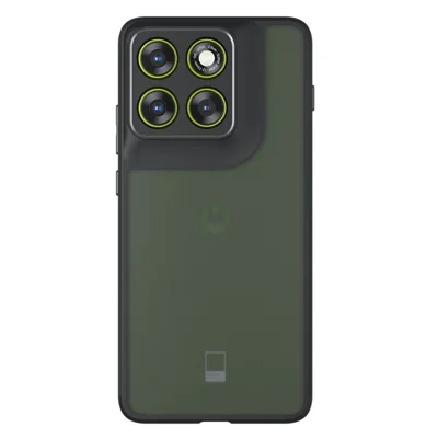غطاء هاتف For Motorola Edge 70 5G من مادة TPU + PC بنهاية ماتية بلمسة ناعمة، أسود شفاف