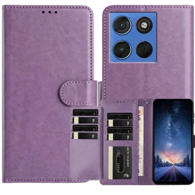 For Motorola Moto G 5G (2025) / Motorola Moto G (2026) 5G / Motorola Moto G Play (2026) 5G Wallet Phone Case Stand PU Leather Folio Flip Cover with 8 Card Slot - Purple