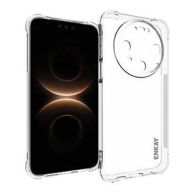 Til Huawei Mate 80 Pro / Huawei Mate 80 gennemsigtigt telefonetui ENKAY HAT PRINCE stødfast anti-slip TPU-dæksel - transparent