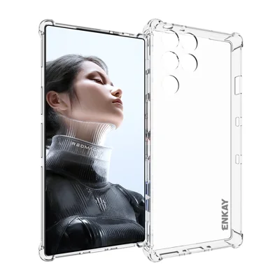 Voor ZTE nubia RedMagic 11 Pro+ 5G / ZTE nubia RedMagic 11 Pro 5G Transparante Hoesje ENKAY HAT PRINCE Stootvrij Antislip TPU Cover - Transparant