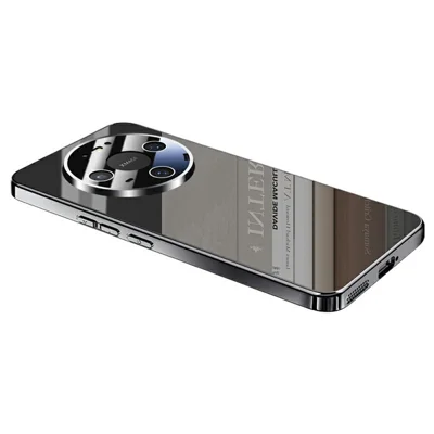 Capa Traseira para Telemóvel PC com Revestimento Electrolítico e Protetor de Lente para Huawei Mate 80 - Preto